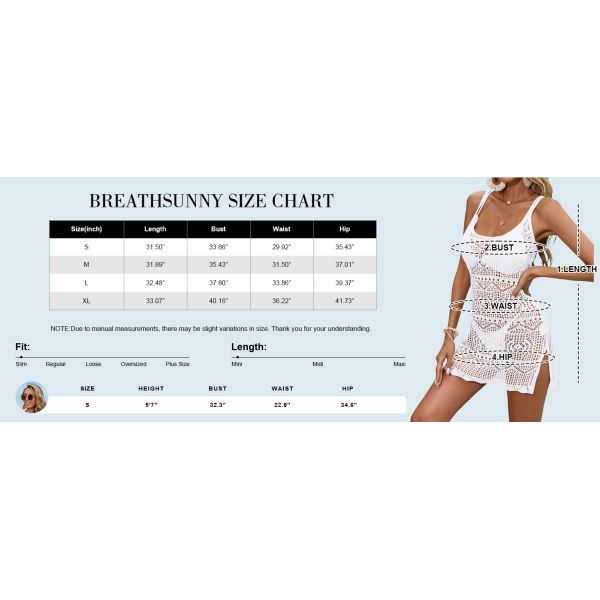 Womens Crochet Knit Spaghetti Strap Beach Coverup Mini Dress Summer Scoop Neck Slit Bathing Suit Cover Up Swimwear Cover Up Fashion Beach Hand Crochet Shawl Capelet