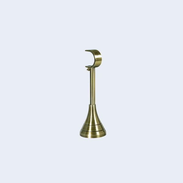 28mm magic mirror-shape crystal luxury curtain rod finials Custom curtain rod set double bracket