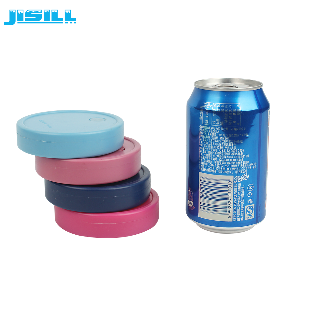 Customized HDPE  Cylinder Ice Pack 100ml For Refrigerating Beverage Cans For Food Frozen