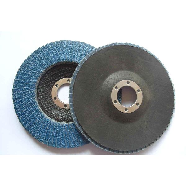 16mm 22mm or Threaded Inner Hole Abrasive Emery Paper Flap Disc for Zirconia Material