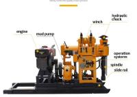 perfuração boa hidráulica Rig Machine de 200M Diesel Engine Rock 15KW