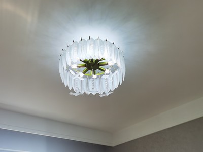 Creative Glass Feather Chandelier Modern Living Bedroom Kitchen Island Hanging(WH-CY-252)