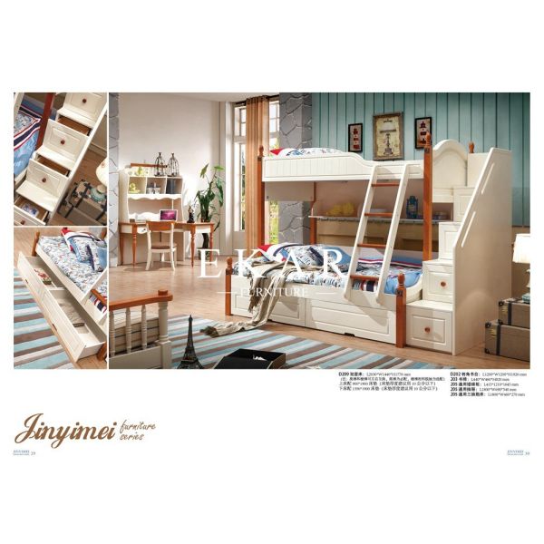 Mediterranean White Clothes cabinet American country wooden wardrobe