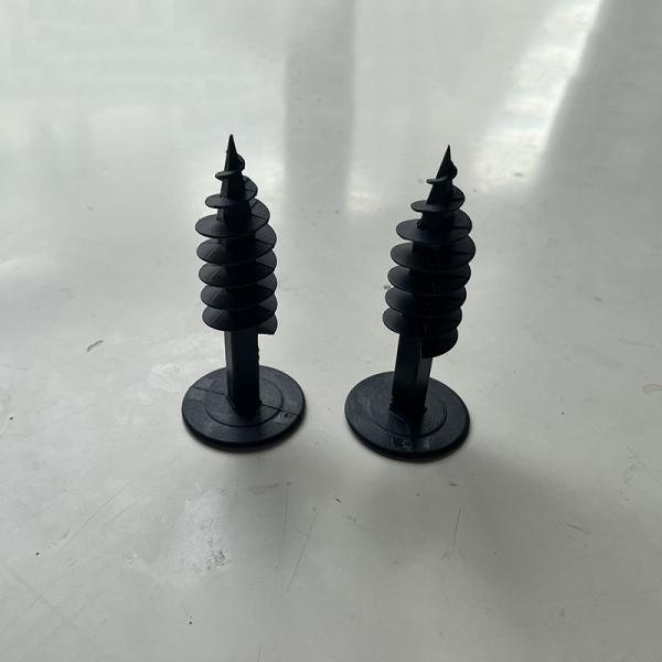 Black Heat Resistance And Corrosion Protection Plastic Insulation Anchors / Insulation Fasteners