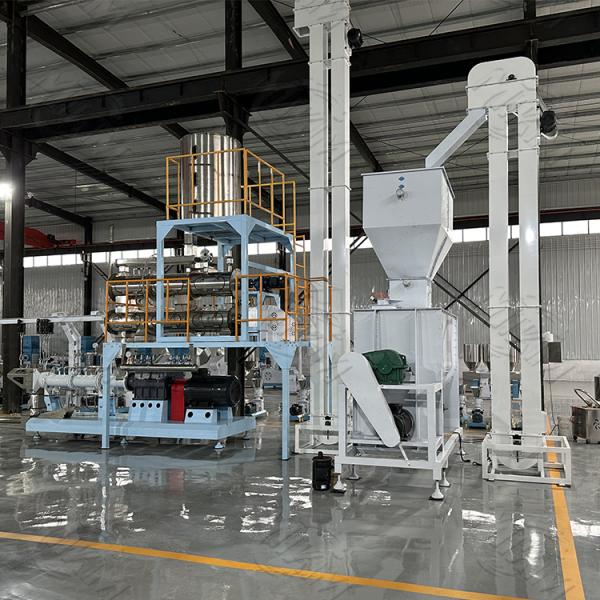 6 place la machine sèche d'extrudeuse d'aliment pour animaux familiers de moules pour l'alimentation de poissons avec la vis jumelle