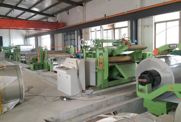 High speed 11Kw Power 0.25-1.2mm Thickness  Steel Slitting Lines Hydraulic Decoiler