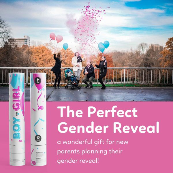 Add a Surprise Element to Your Year Party with Gender Reveal Confetti Powder Cannon