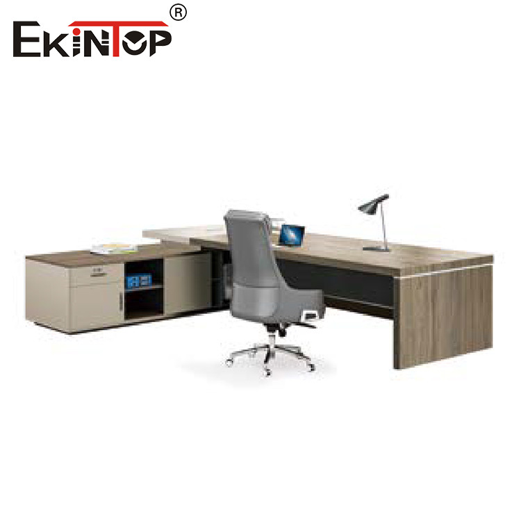 Русый Extendable стол компьютера с ящиками для дома офиса