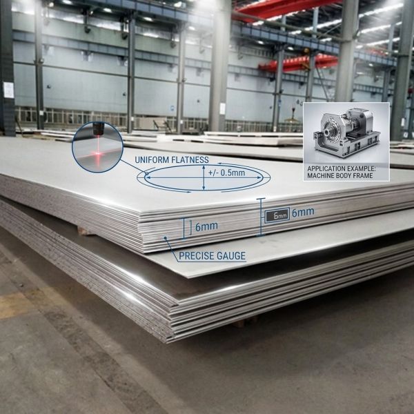 Cold Rolled 304 Stainless Steel Plate 2B Finish 0.1mm-0.8mm Ultra-Thin Precision ±0.01mm for Electronic Components