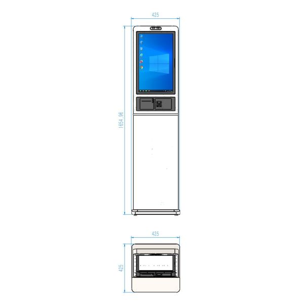 23.6 inch Windows Automated Queue Management System Hospital Triage And Queuing Kiosk for Bank/hospital