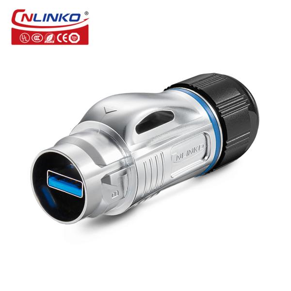 Factory Price M24 Metal Data Connector IP68 Waterproof USB 3.0 Connector