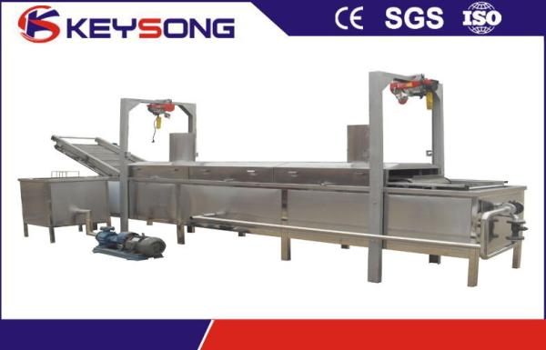 304 Stainless Steel Potato Chips Making Machine 100 - 200 Kg / H Production Capacity