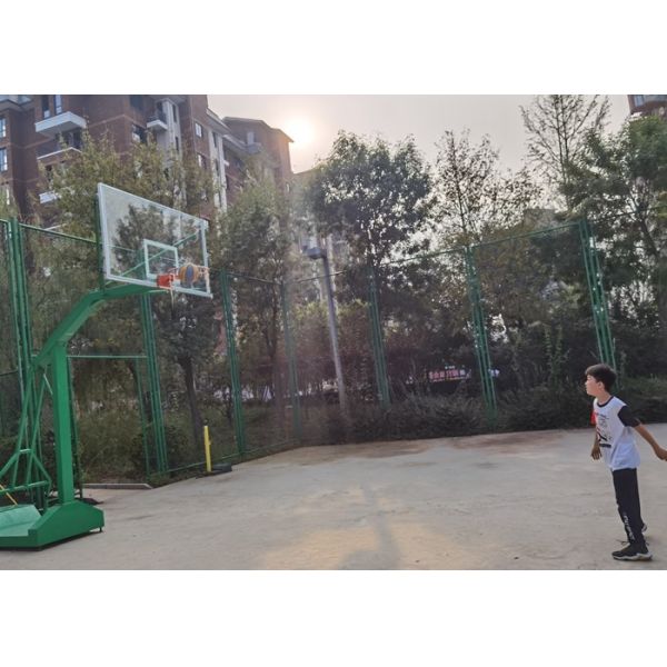 Residential 3.0mm Black PVC Diamond Chain Link Fence 10-30m For School Playground