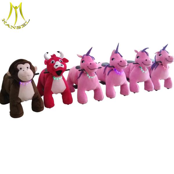 Hansel stuffed ride on animals children go kart amusement rides for sale