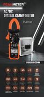 AC/DC Digital CLamp Meter Com Ampímetro, Voltímetro, Duplo Molde, Luz de Retro, LCD, Medição Ohmmeter