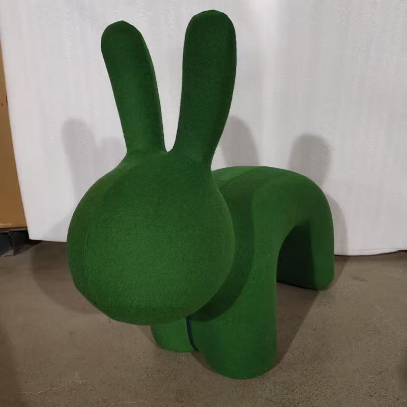 Creative Cartoon Elf Rabbit Accent Chair Casual Indoor Living Room Balcony Shoe Bench for Children for Apartment Dining Use