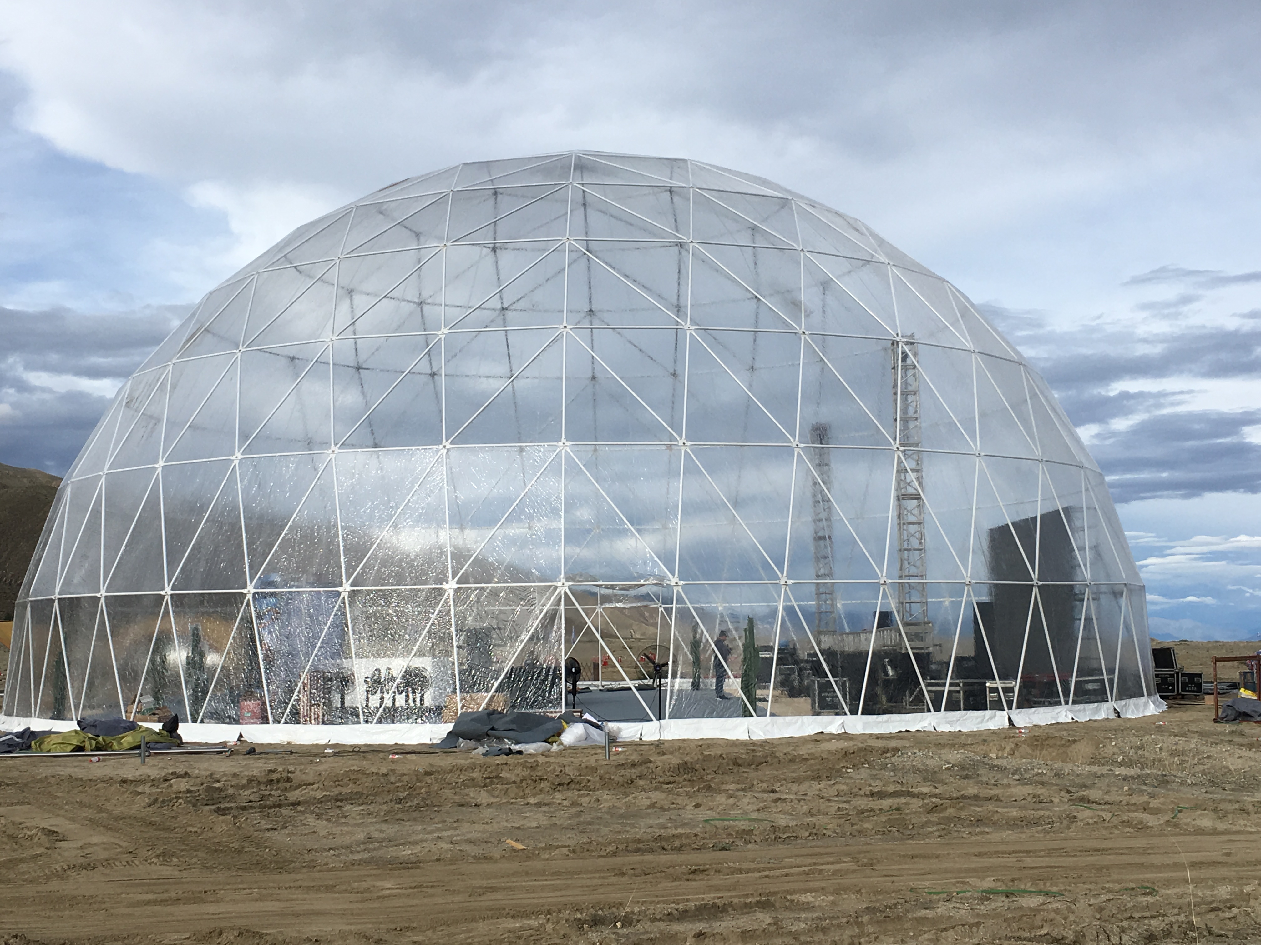 Шатры укрытия купола 500-2000 человек шатра сильного ветера устойчивые Semi геодезические