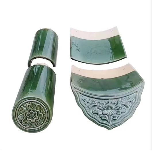 Fabricante de azulejos para techos de templos azulejos para techos asiáticos decorativos con esmalte cerámico