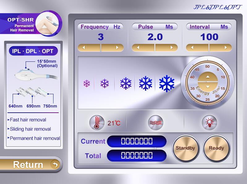 ELIGHT OPT SHR IPL Удаление волос RF 4in1 Многофункциональное оборудование для красоты для салона