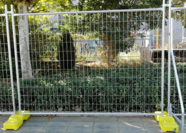 2.1m Moveable Retractable Temporary Construction Fence Panel 32mm Dia Round Tube