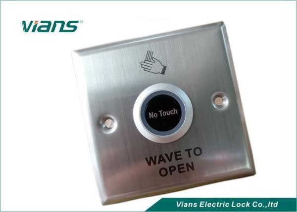 OEM 86X86mm 36V DC Infrared Touchless push to exit button