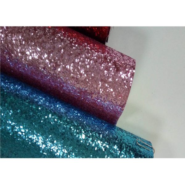 Chunky Leather Wallpaper Glitter Material Fabric PU Backing For Card Making