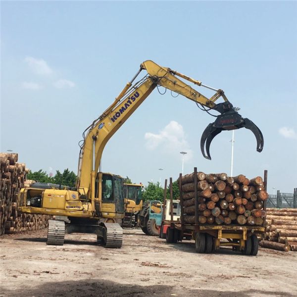 настраиваемый двойной цилиндр 360 вращающийся гидравлический сцепление телескопическая застежка руки деревянный сцепление ведро для экскаватора