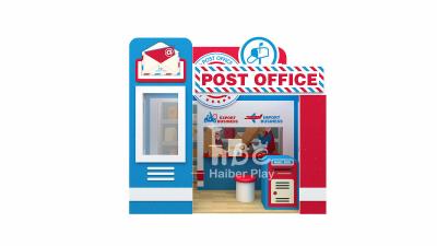 Multi Colored Children Mini House Post Office For Indoor Playgournd Park