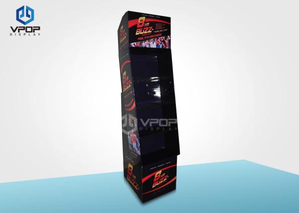 Cardboard Display Stand With 3 Shelves shape of the scaffold  Shaver For Retail