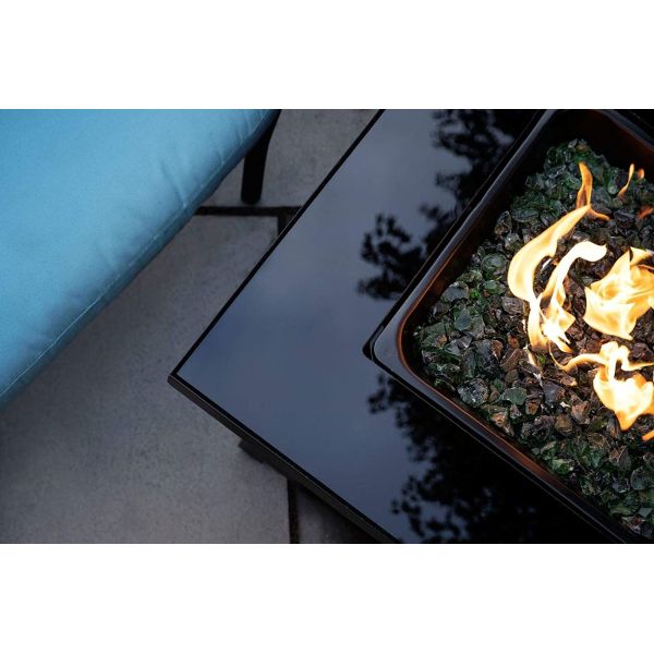 30'' Alloy Steel Outdoor Natural Gas Firepit 50,000 BTU Propane
