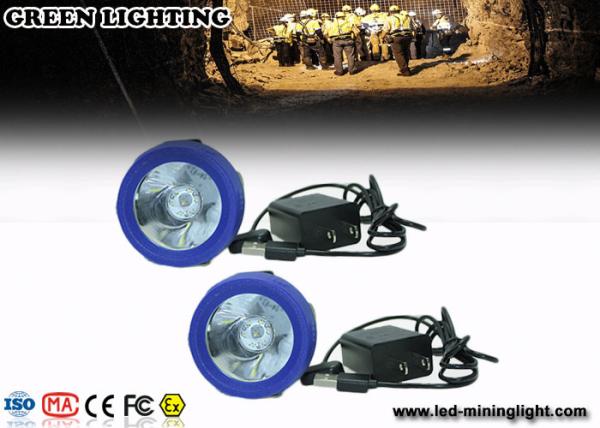 ABS Light Weight LED Mining Light , Professional Miner Cap Lamp with 6000Lux