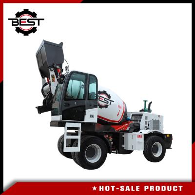 Auto Feeding Mobile Concrete Mixer Truck With Hydraulic Tank For 24 Hours Working