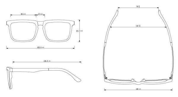 Customized Color Trendy Anti Glare Eye Glasses Reduce Inflammation