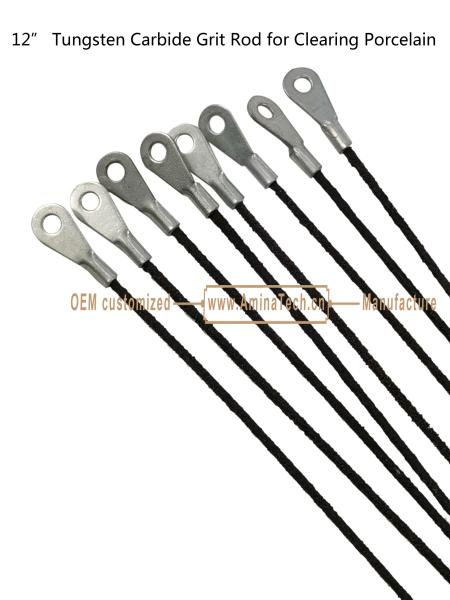 12Tungsten Carbide Grit Rod for Clearing Porcelain,Cutting Tiles