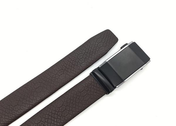 Correia de couro da catraca da correia do vestido formal dos homens com a curvatura removível para a calças grande e alta do negócio