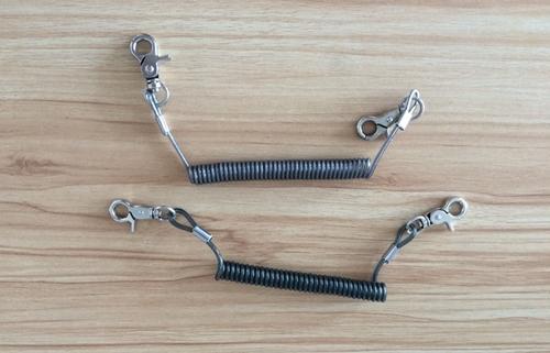Old and popular style tether coil cord high quality coil tool retractable lanyard for safe
