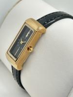 Cheval chic quartz homme montre en cuir noir à la mode 30 mètres résistant à l'eau