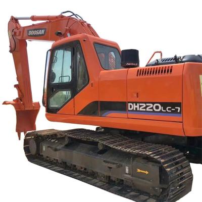 Affordable Second Hand DOOSAN DH220LC-7 Excavator for Crushing Used Hand Excavators