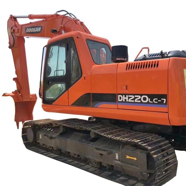 Affordable Second Hand DOOSAN DH220LC-7 Excavator for Crushing Used Hand Excavators