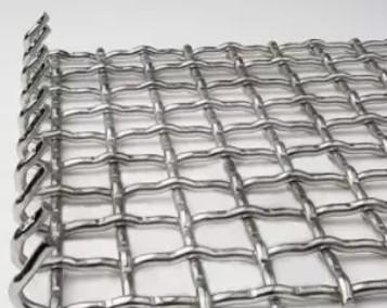 BBQ Grill Stainless Steel Crimped Woven Wire Mesh Tray 8 10 12 14 20 Mesh