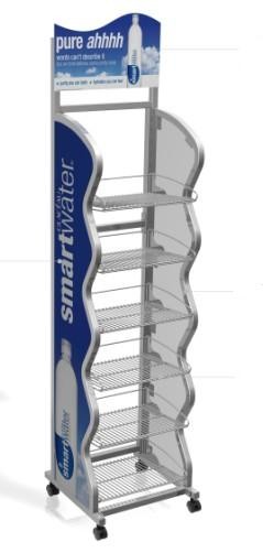 Дисплей бутылки провода ночного магазина, розничный шкаф выставочной витрины, полка супермаркета