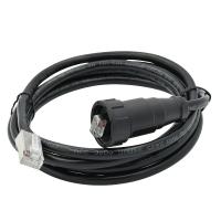 El varón a la cerradura rápida 8P8C del conector impermeable masculino de Ethernet Rj45 moldeó el cable