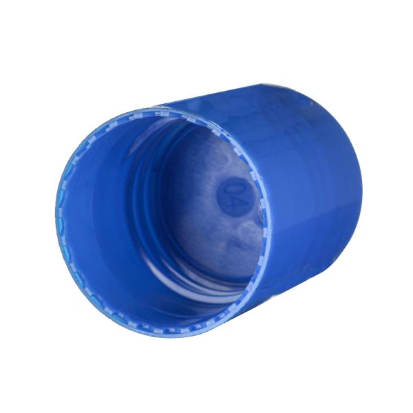 28/415 PP Blue Press Cap ,flip Top Disc Top Cap Lids For Cosmetic Packaging