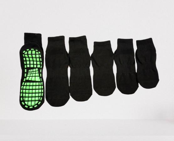 Orange Sky Zone Trampoline Grip Socks / Polyester Anti - Skid Jump Socks For Trampolines