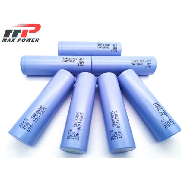 Первоначальный литий-ионный аккумулятор разрядки высокого темпа Samsung INR21700 40T 4000mAh 3.7V