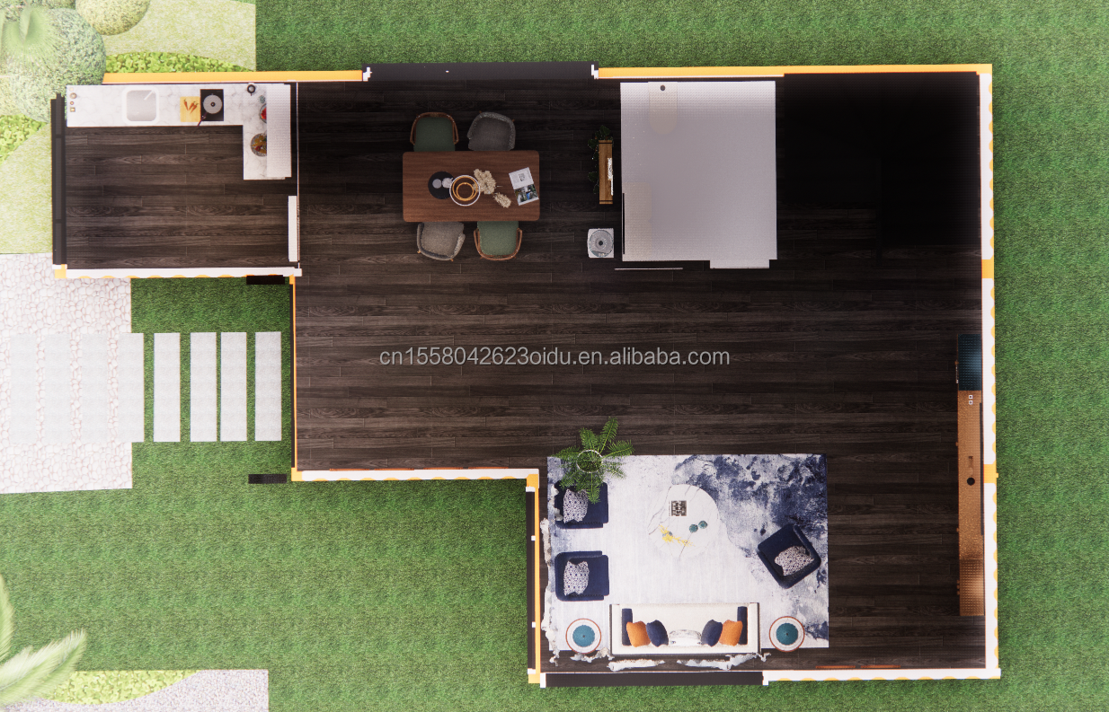 20ft Prefabricated Container House for Hotel by Manufacturers Modern Design Villa Family Residence Villa