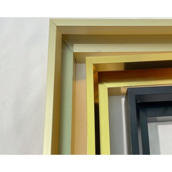 Aluminium Alloy Frame Wall Mirror Bright Gold Aluminum Frame for Picture