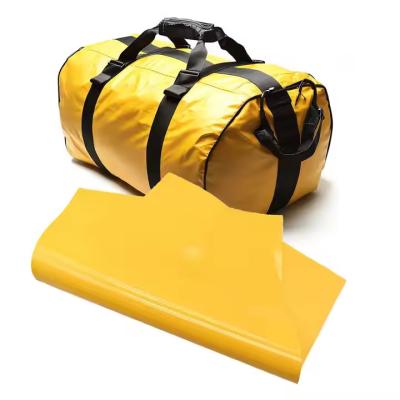 610GSM PVC Coated Bag Fabric Waterproof 500D 18*17 PVC Polyester Fabric For Bags Tent Luggage