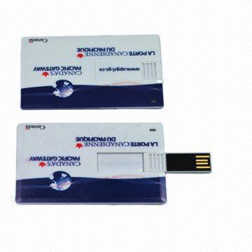 Memoria USB retractable AT-045C de la tarjeta de crédito
