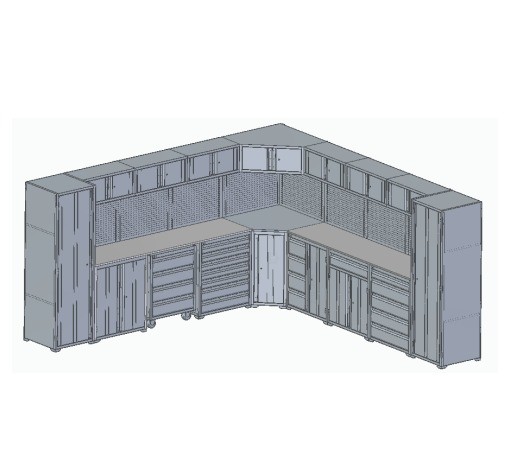 Design Garage Storage System Tool Box and Metal Cabinets for Heavy Duty Storage